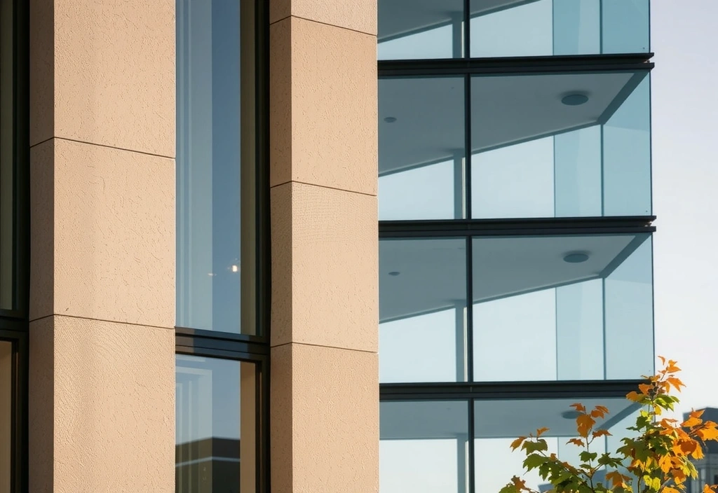 Modern architectural facade