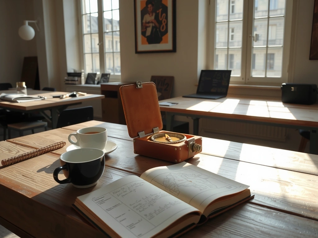 Parisian atelier with strategic tools