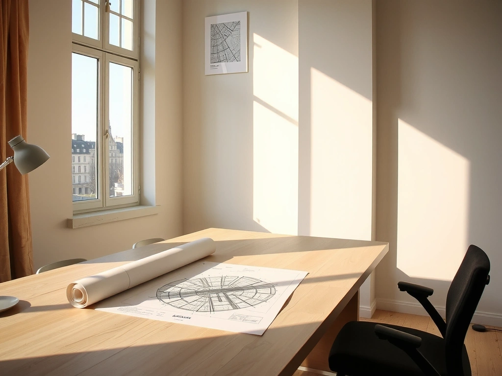 Scalixa's Parisian workspace - clean and architectural